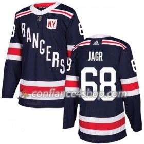 Adidas Maillot de Hockey New York Rangers Jaromir Jagr 68 2017-2018 Bleu Marine Winter Classic Authentic - Homme